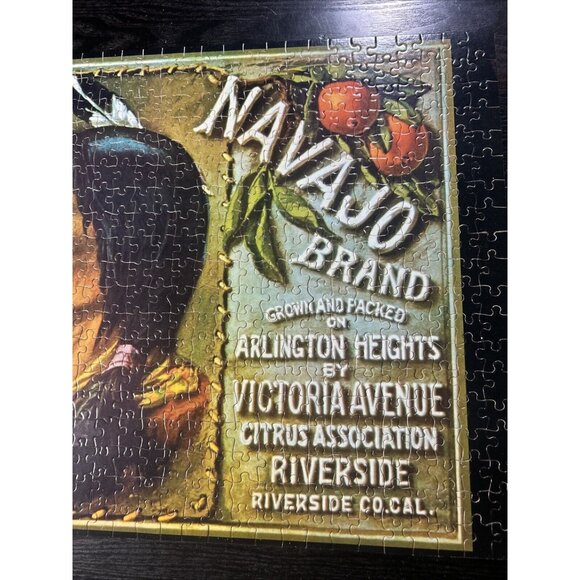 1972 Hoi Polloi Great American Crate Art Navajo Jigsaw Puzzle 500 Piece Complete - Picture 4 of 8